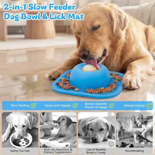 Anti-Slip Silicone Pet Licking Bowl